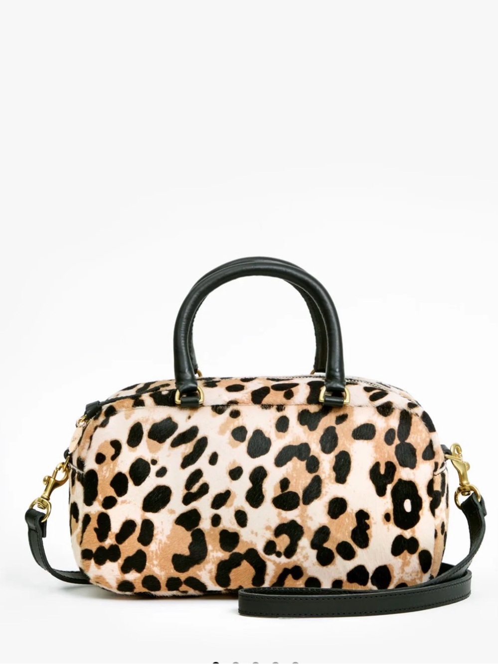 Clare V Petite Claudine - Snow Leopard Hair-On NWT $395